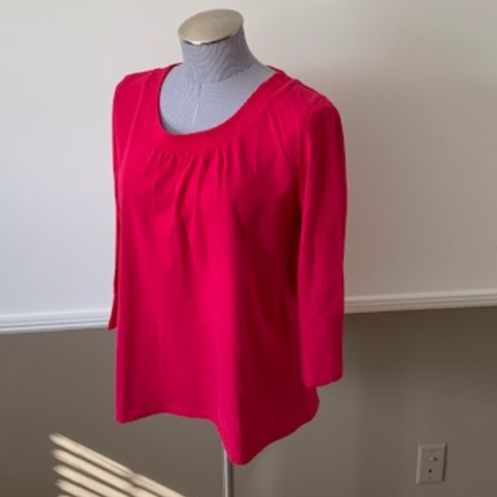 Talbots Pink Cotton Top Size M